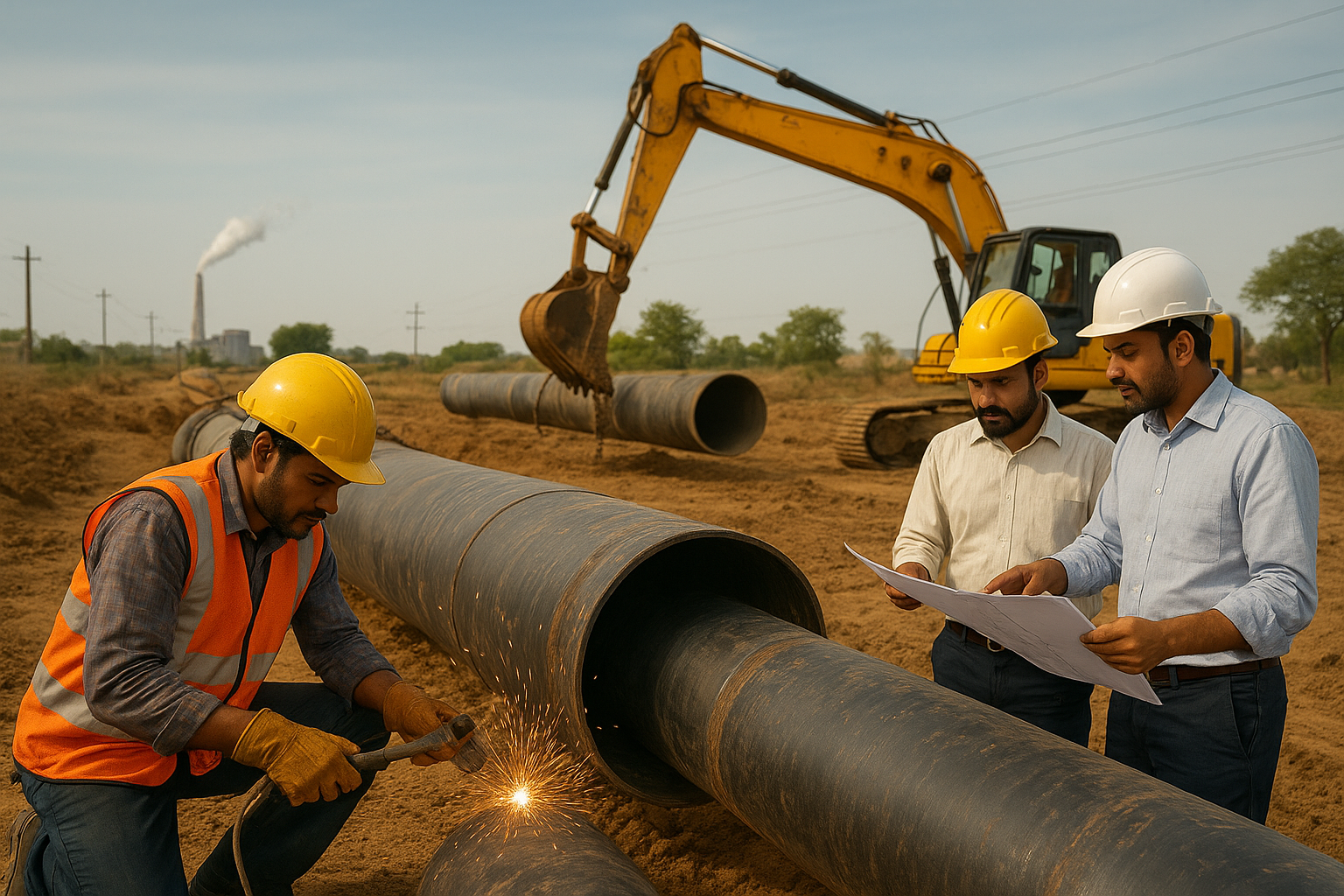 LARGE DIA PIPE LINE